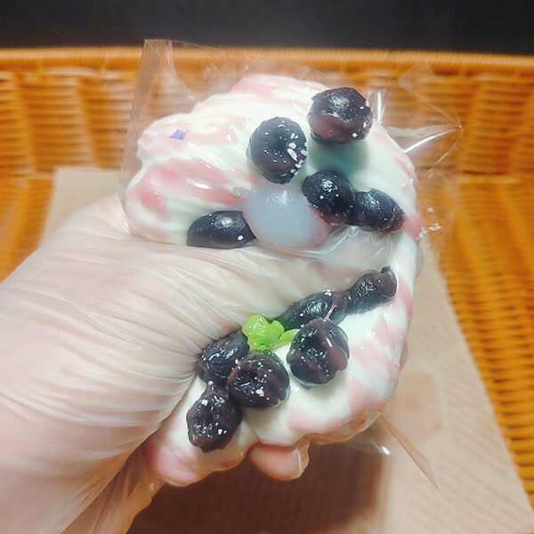 Squishy Fidget Toys - Grape Cake Squeeze Toy, Non-Toxic Silicone, Stress Relief & Anxiety Reduction for Kids & Adults - Image 4