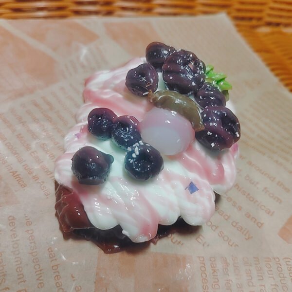Squishy Fidget Toys - Grape Cake Squeeze Toy, Non-Toxic Silicone, Stress Relief & Anxiety Reduction for Kids & Adults - Image 5